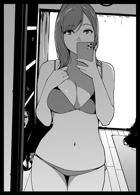 単行本「閲覧禁止」発売カウントダウンイラスト①「翌日の海デートを楽しみにする彼女に何もおこらないといいのだが…」 