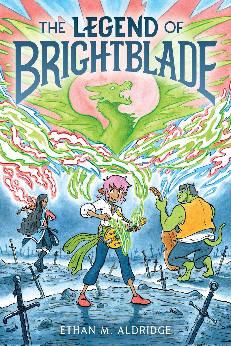 THE LEGEND OF BRIGHTBLADE is the hand-painted story of Alto, Ebbe, and Clarabel, a trio of bards on an epic cross country adventure. 
Preorder the graphic novel now!

Your Local Bookstore: https://t.co/1Ydb81LEky

Bookshop: https://t.co/bOtmy34tAS

Amazon: https://t.co/NNmce6iCrb 