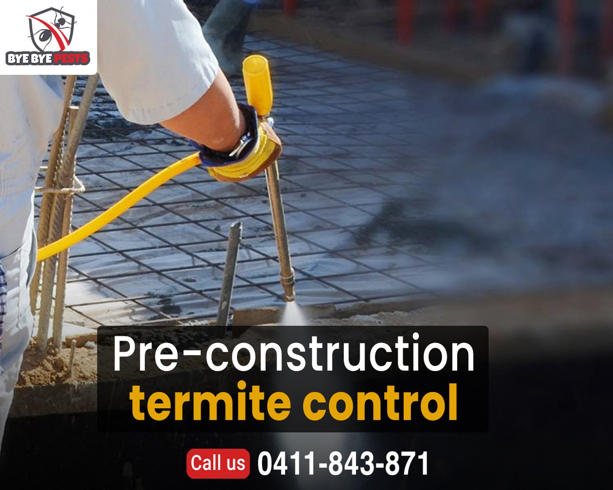 BBPestscontrol's tweet photo. Pre-construction #termite #control
Before #erecting the #structure of #buildings you should make sure to check for termite #activity in the ground. Termites can damage your property if the #Ground is not #treated for #pests.
 Contact Us:
📞0411 843 871
🌐https://t.co/dsjdeaQjPI https://t.co/CHkKm2kiRK