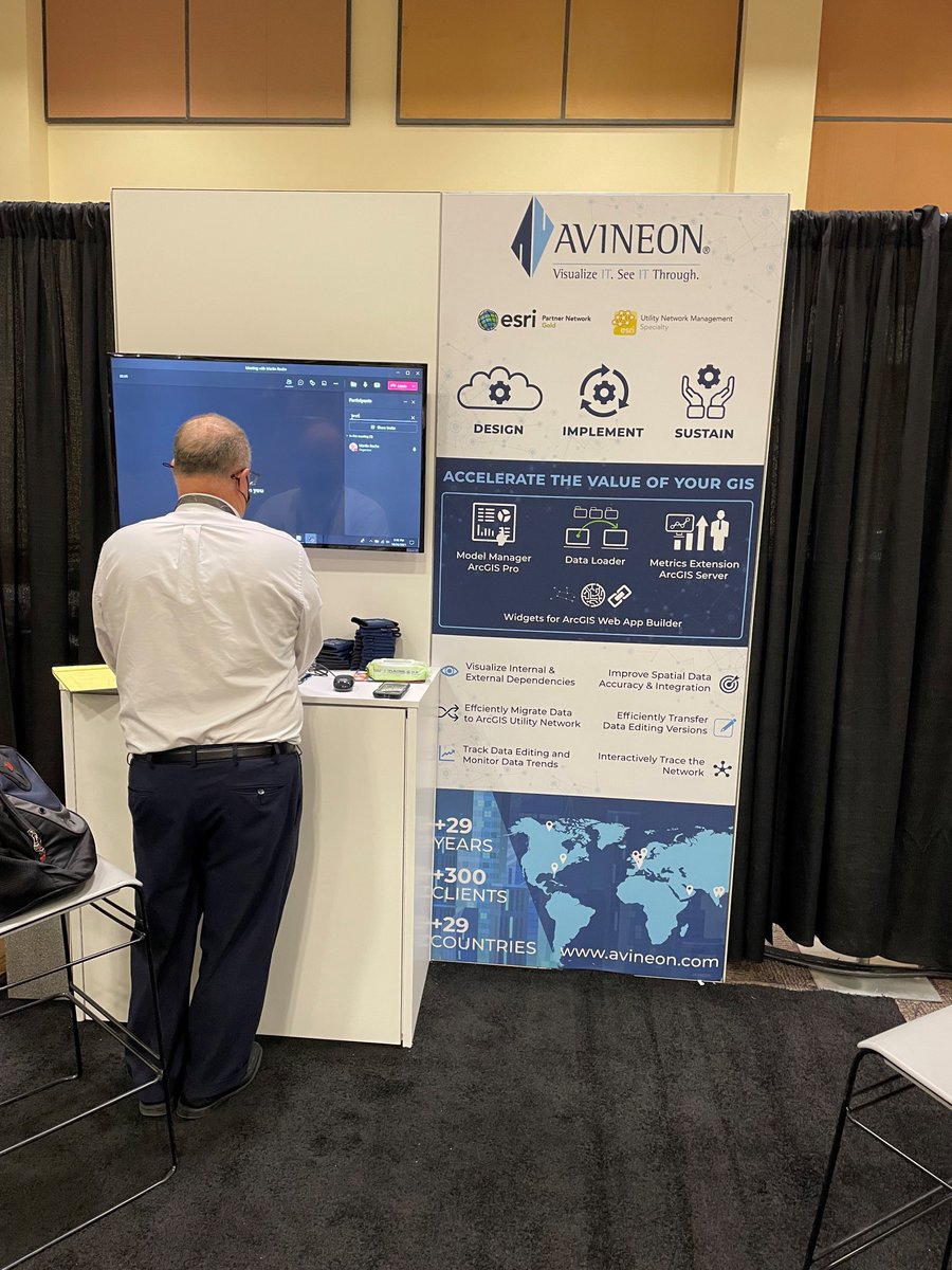 It have been an exciting couple of days so far at #esri #imgis! Did you not yet get the chance to pass by our booth? Today is your last chance! Our experts will be waiting for you. 

#GIS #electricity #gas #districtheating #water #wastewater #telecom #pipeline #AEC