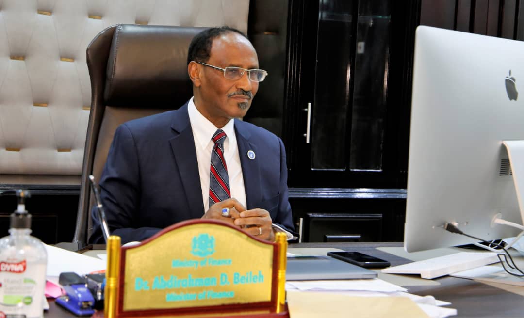 DrBeileh's tweet photo. Today I delivered the opening remarks at the @AfDB_Group 2021 East Africa Regional Economic Outlook alongside fellow Ministers of Finance. We discussed #COVID19 impact, promoting regional growth &amp; debt sustainability. I also presented #Somalia's economic reform progress &amp; journey https://t.co/9kuwjSXaSh