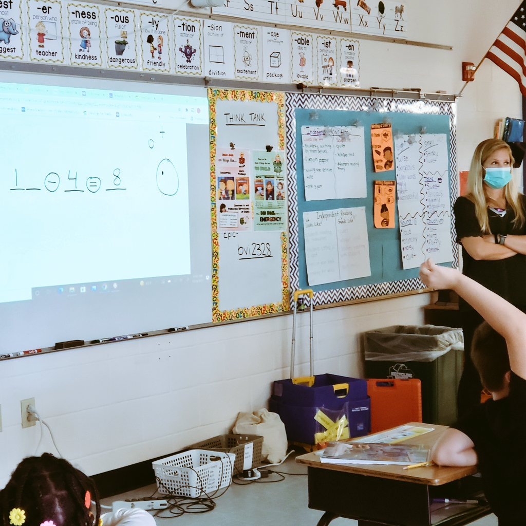 Mrs_Moylan_Math's tweet image. Students race to find the mystery #numberfamily fact before #mathman  is completed. #bravesspotlight