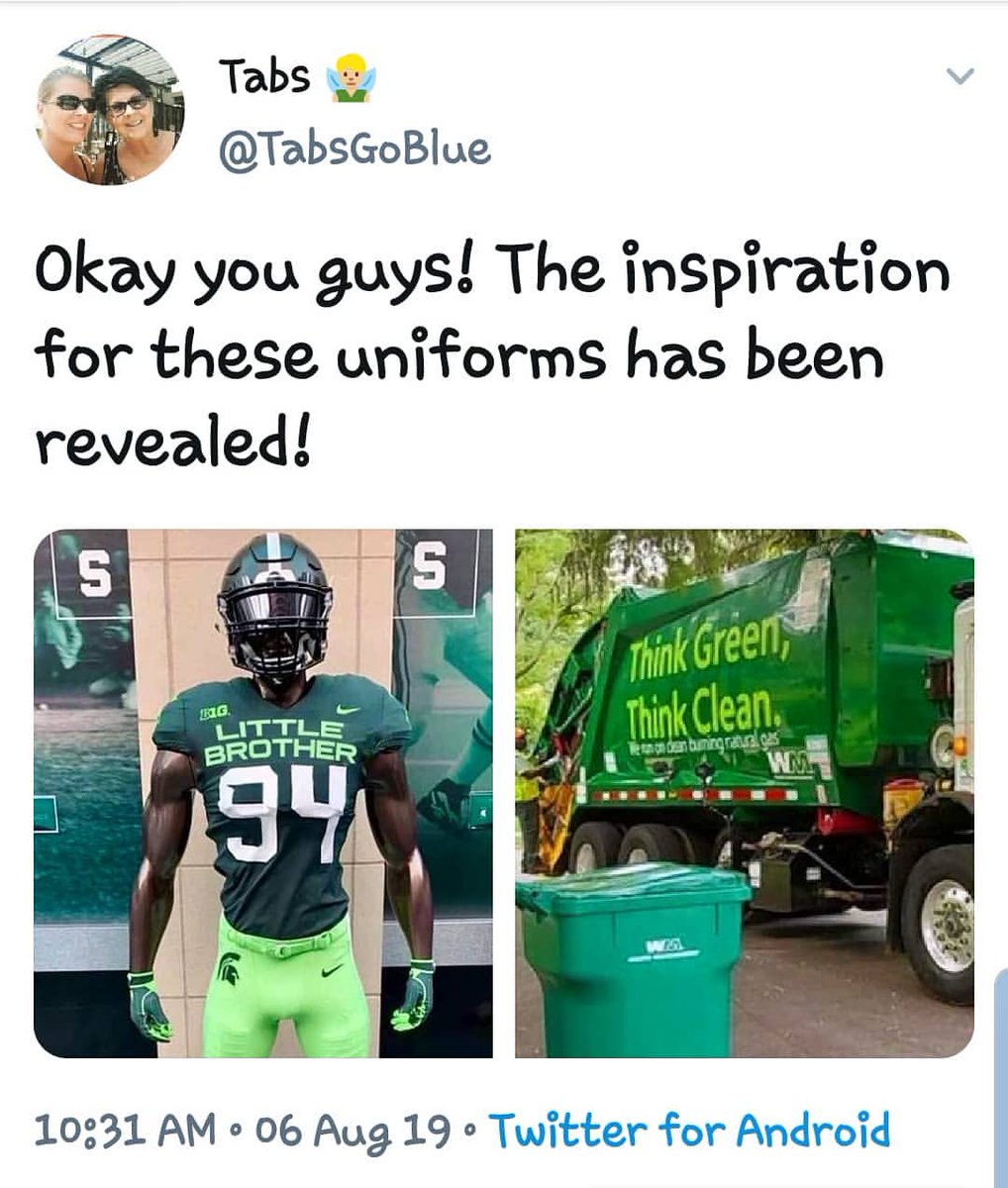 TabsGoBlue's tweet photo. Michigan Twitter banding together last night to get Mel Tucker trending warmed my heart. #fckmsc #beatstate #hatestateweek Never forget... https://t.co/CqnzWh8zpq