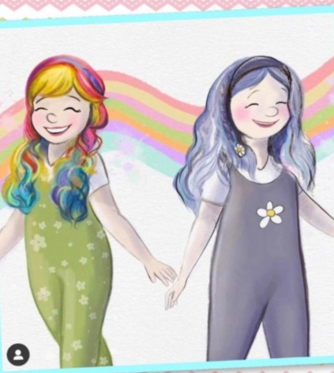 Earth Sprite says to Moonchild " If everyone radiated kindness, what a wonderful world it would be!" Moonchild smiles and gives her a hug. #PBPitch  #inclusive #promotingpositivity
#imajicatheatrepresents