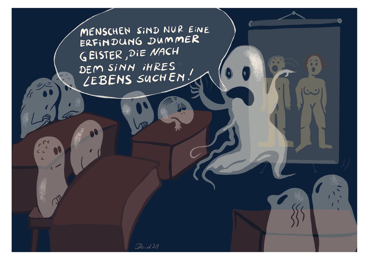 DavidDorit's tweet photo. Tag 28 #gespenster  #NICHTOBER #kleineKunstklasse 
Aufklärungsunterricht für Gespenster: https://t.co/OdSP4VRsbk
