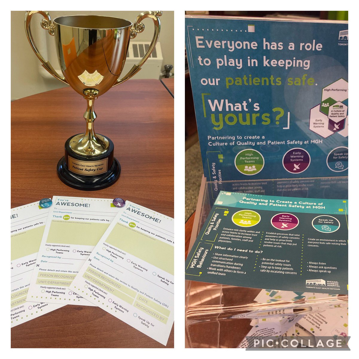 CeeTheNurse's tweet photo. It’s been an amazing #CPSW2021 @MGHToronto where team members are nominated for patient safety behaviours throughout the organization. The race is on for which team will win the Patient Safety Cup 🏆🥇TY to @MGHFoundation &amp; @HIROCGROUP for sponsoring our tokens of appreciation! https://t.co/mHu3RWtSvp