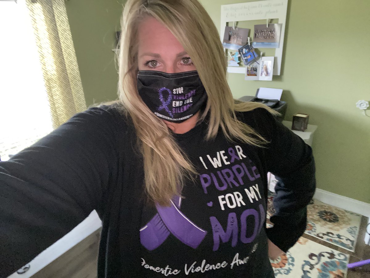 SereneHarbor's tweet photo. Look at our staff and community partners rocking purple for #wewearpurplewednesdays in honor of #domesticviolenceawarenessmonth! https://t.co/XPlFSziqWq
