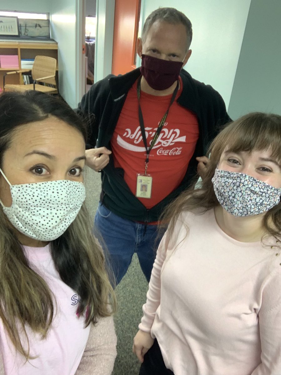 Fred Lynn Hornets 🐝 are wearing colors for a cause day today! #redribbon #bullypreventionmonth #FLHornets #breastcancerawareness