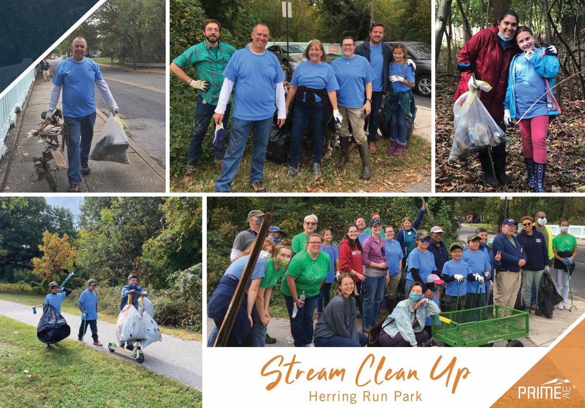 PRIME_Eng's tweet image. PRIME AE cleaned up Herring Run Park in Maryland. Joining with Friends of the Herring Run, 52 volunteers came out to pick up over 100 bags of litter, which was estimated to be 2,907 pounds of trash! Thank you to everyone who volunteered to help clean up our local park!