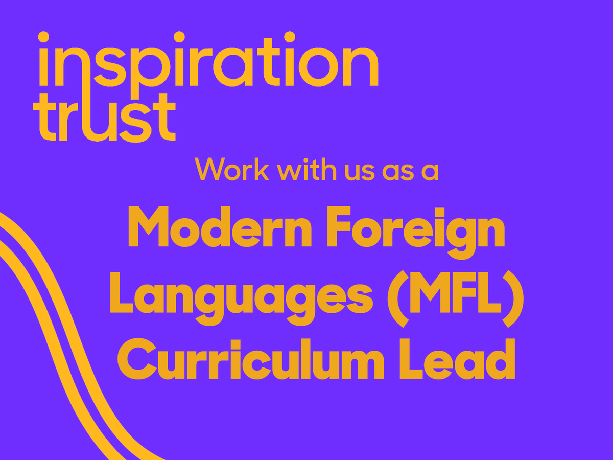 East Point Academy is looking for an inspiring Modern Foreign Languages (MFL) Curriculum Lead to help their pupils achieve even more. 🏫👩‍🏫
If you are an outstanding leader, we would like to hear from you. 
Apply here: ow.ly/7SeP50GzeM5 
#GoForwardThursday