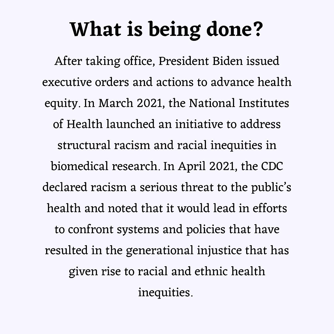 ConnCollSAS's tweet photo. Swipe to learn about health and health care disparities and what's being done to achieve health equity! https://t.co/4f0vdCEpEq