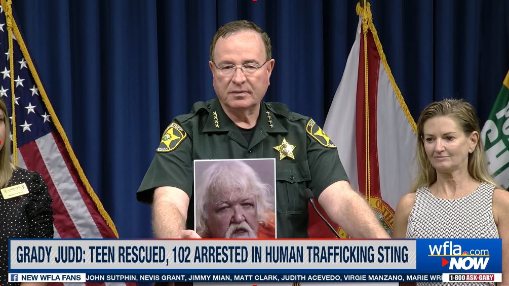 WFLAJB's tweet photo. BUSY morning on #WFLANow. Right now, we're live with @PolkCoSheriff Grady Judd.

Coming up, the #MaxDefender8 team has the latest on severe storms approaching Tampa Bay, plus @HCSOSheriff has called a presser to make an announcement. 

Watch on FB or on @WFLA.com. https://t.co/xfKigxAFqT
