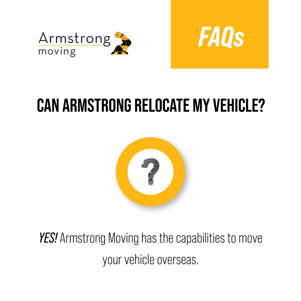 armmove's tweet photo. If you need to bring your vehicle with you overseas, Armstrong can help you get it there. Contact us today to learn more about transporting your vehicle with Armstrong. 
 
#ArmstrongMoving #movingtips #moving #relocation #familymove #corporatemove #carmove #vehicletransport https://t.co/p1rBh08Awj