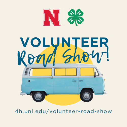 Have you heard? Nebraska 4-H is hitting the road this fall with an all-new volunteer professional development opportunity! Learn more and register at 4h.unl.edu/volunteer-road….