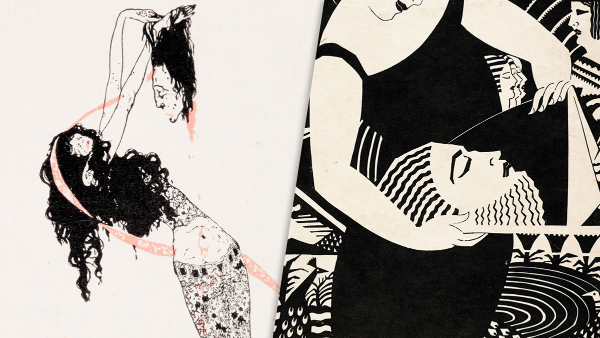 wolfsonian's tweet photo. Two artists, two very different depictions of #Salome. In the early 20th century, illustrators #Alastair and #IsamiDoi created unique portrayals of the biblical drama’s tragic protagonist → https://t.co/G76IZTAPvZ. #FrontLines #blog #collectionselection https://t.co/0gdDhSe3e6