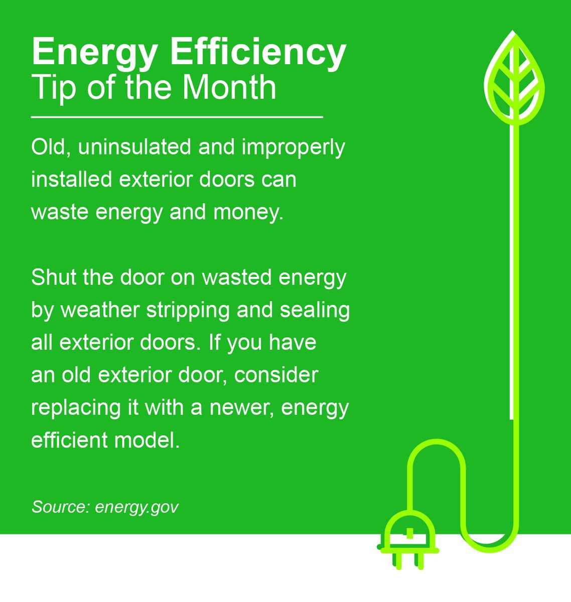 It's starting to get cold out there, Minnesota! Make sure your exterior doors are costing you more on your electricity bill before the real weather hits. https://t.co/VhUdVNHfCh