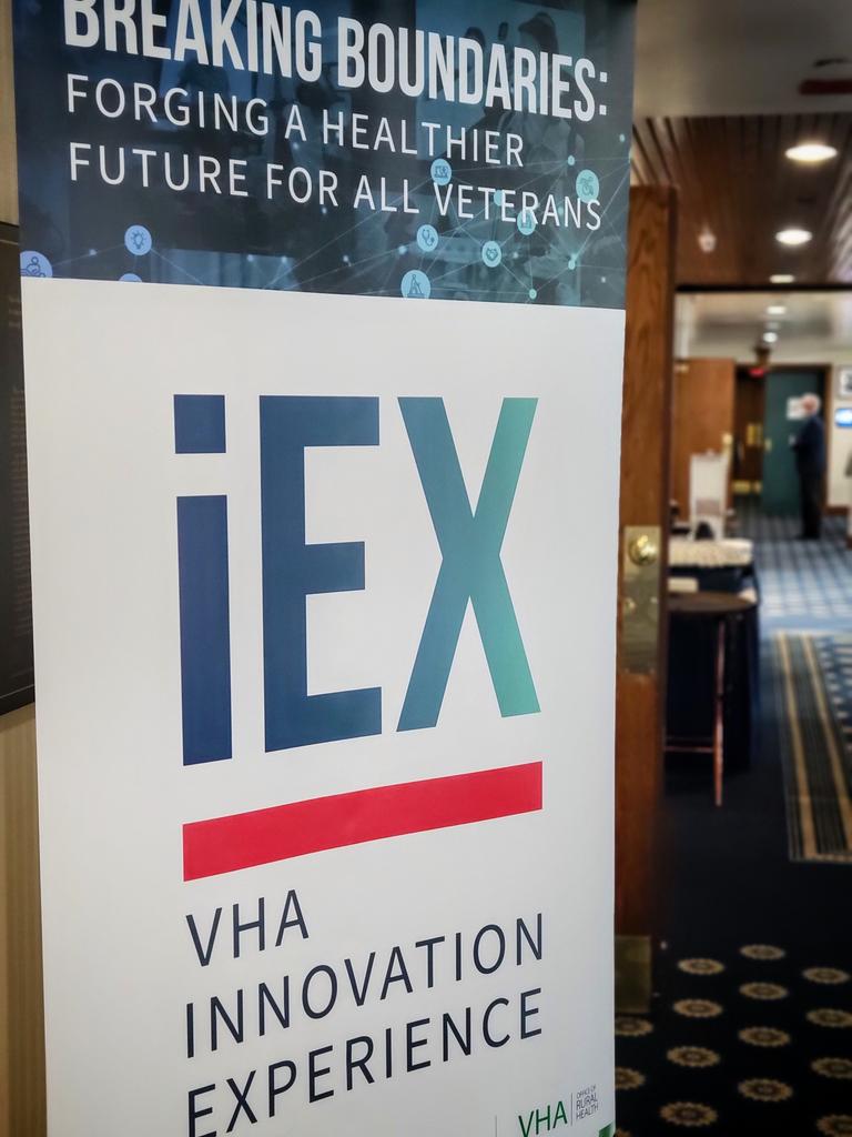 VAInnovation's tweet photo. Getting ready for Day 2. Join us for more #iEXTalks, #iEXDemo, a keynote from @drtarynmarie, and a fireside chat featuring @uberhealth. #iEX2021 #BreakingBoundries https://t.co/EtUeTKPlaX