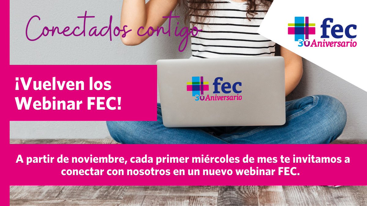 colegiosfec's tweet photo. 👉👩💻Este curso repetimos la magnífica experiencia que tuvimos el curso pasado. ¡Vuelven los #WebinarFEC! La primera cita -que es de carácter interno- la protagoniza @OscarAlonsoPeno
Todos los educadores FEC están convocados.
📅⏰03/11 a las 18.30h
⬇️
https://t.co/5iHFGAIhoN https://t.co/bmdKAy4gdm