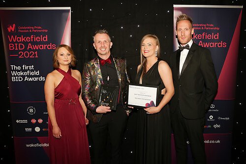 It was great to see Wakefield showcasing its business talent at the inaugural Wakefield BID Business Awards. Alastair Wareham presented the Best Business Services award, won by the Red Rock Partnership