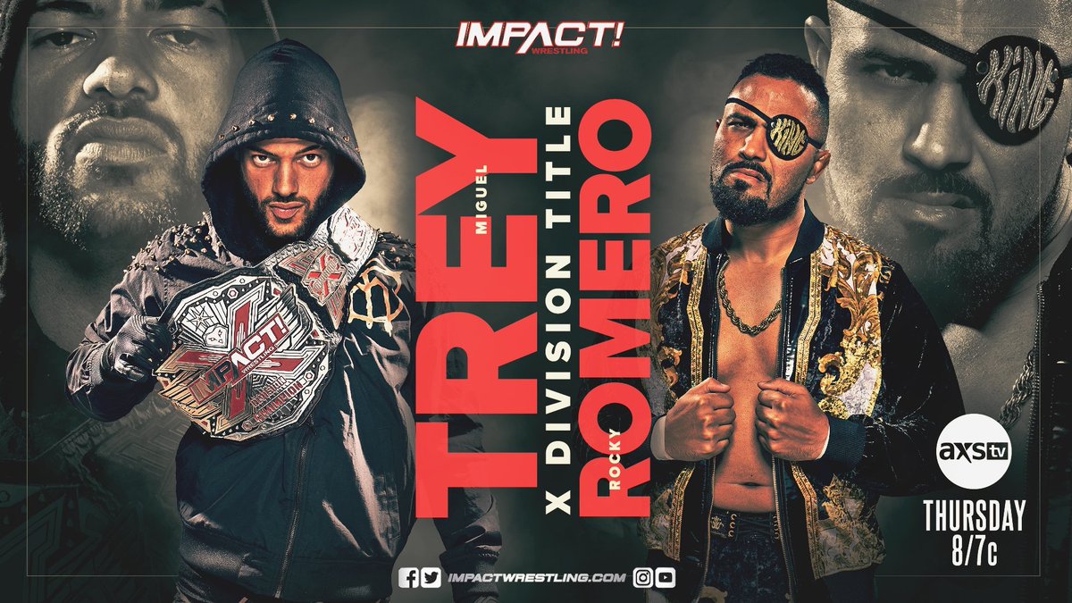 TheTreyMiguel's tweet photo. Tonight on @IMPACTWRESTLING #FirstDefense #XDivision #Champion https://t.co/InLfqd6ZRB