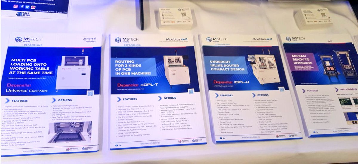 SMTLegacy's tweet photo. It´s today! Ready? #Evertiq is on the go! Don't miss the most important electronic event of the year in Poland 2021
Find @EuropeMstech at booth: 40
#event #evertiq #expo #mstecheurope #electronic #depaneling #curing #backendline #technology #innovation #Warsaw #Poland #Europe https://t.co/8tm3GbQVFq