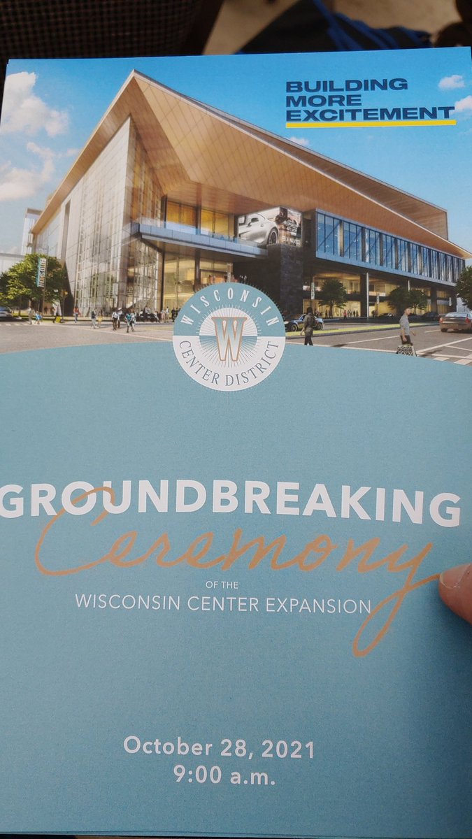 Weather's holding off and allowing us to celebrate #BuildingMore at @WICenterMKE. So happy to have been, and continuing to be, involved in this bold project.