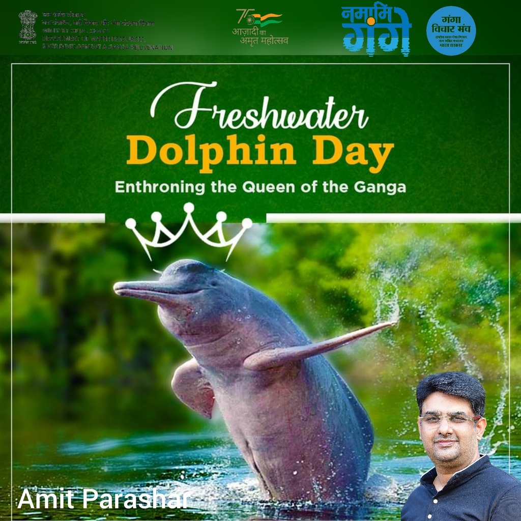 Do you know that the Ganges River Dolphin has been recognized by the Govt of India as its National Aquatic Animal? It, truly, is the queen enthroned among the aquatic animals of India.

#FreshwaterDolphin