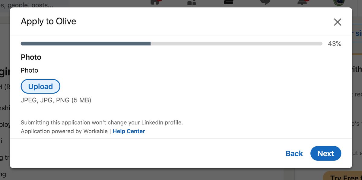 techdev5521's tweet image. Seems a bit odd to me to ask for a picture on a job application.
