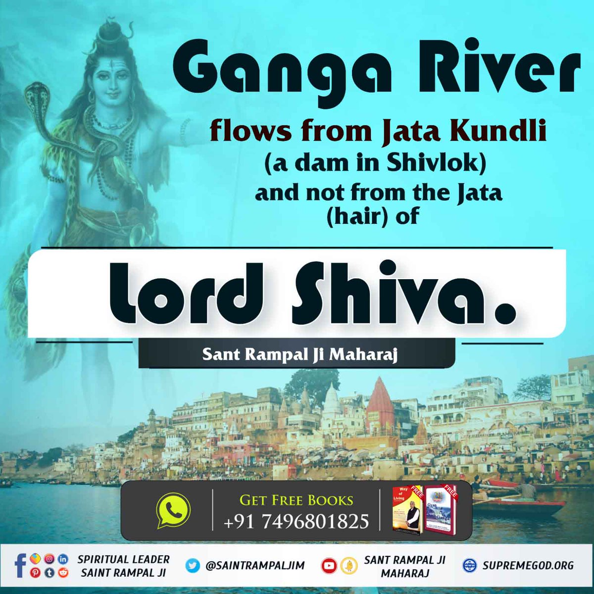 The water of river Ganga is clean and holy, and there is no other water source on this whole earth that has similar water. It is because Ganga was sent from ‘Satlok’, which is the supreme most place and the only imperishable abode.

#धरतीपर_कैसे_आयी_गंगा