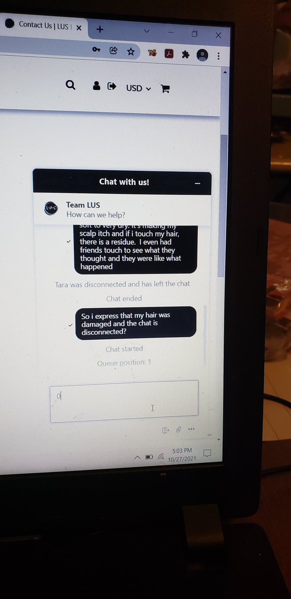 ShannaFirebolt's tweet photo. @LUSbrands Beware ladies! Product made hair feel like straw. Left residue. U can only return unopened 2 them &amp; they make you pay shipping! who doesn't accept returns on things you put on your body that has a reaction?! Ck photo for how support handles feedback on your hair! https://t.co/wZGiWyYqAk