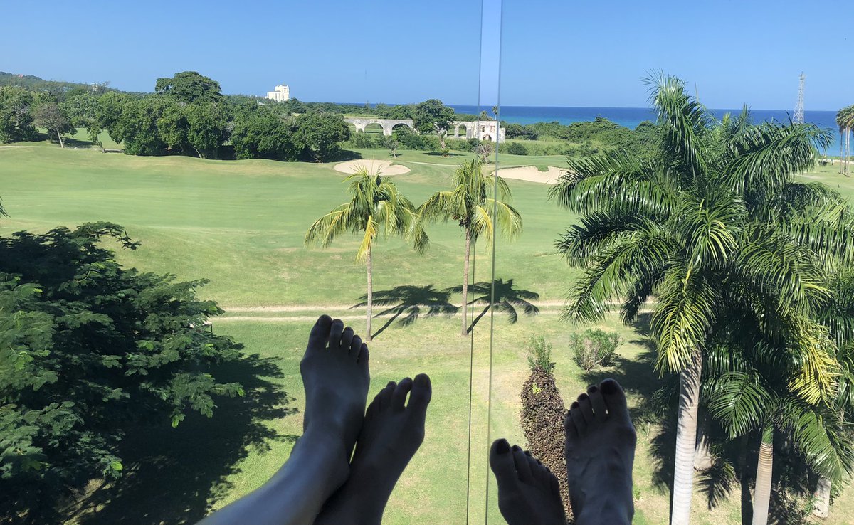 SarahFirth3's tweet photo. @HiltonHonors enjoying the view from our balcony at Hilton Rose Hall Resort and Spa #HiltonMemoriesGiveaway Half term holiday happiness with my daughter https://t.co/TIZcZ2qt9i