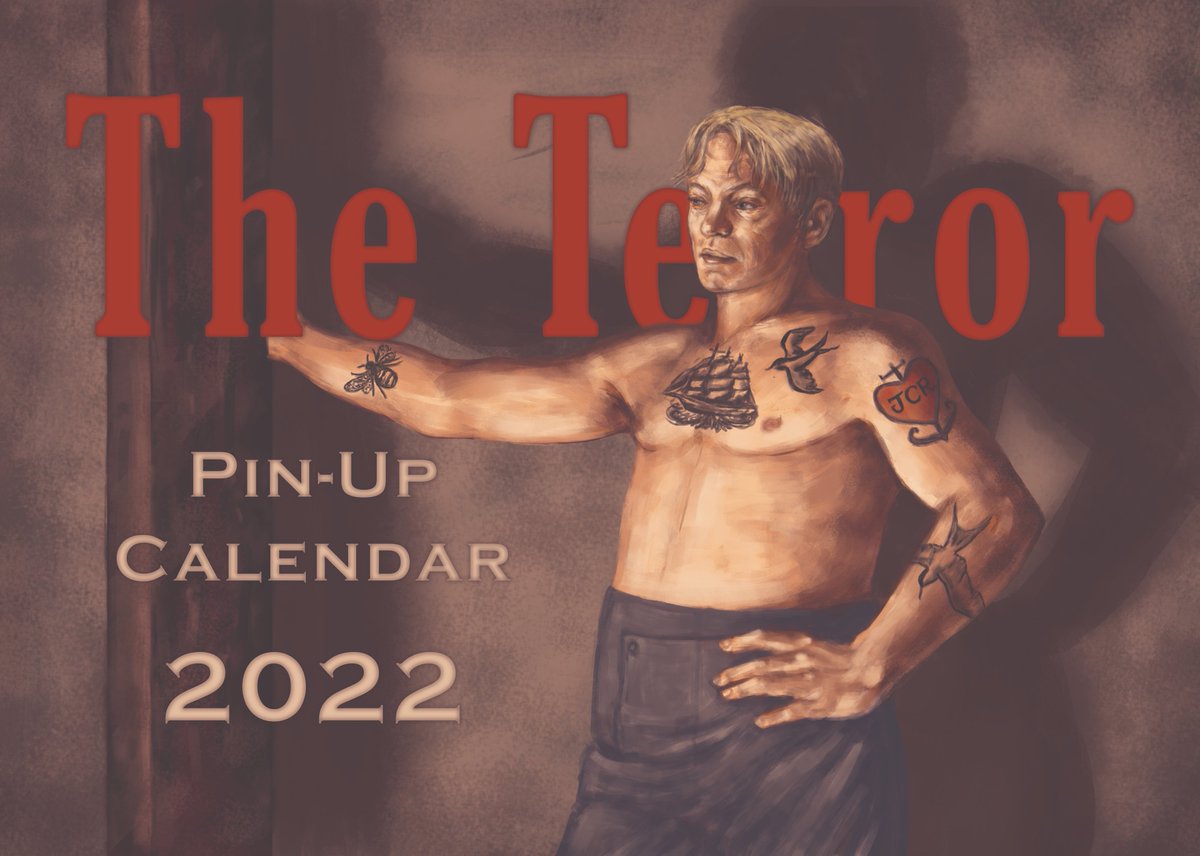feast your peepers on the BEAUTIFUL cover art for our calendar by the spectacular and wonderful <a href="/thenightpainter/">The Night Painter ⚓️🧭🌊⛵️</a> !!!

pre-orders close TONIGHT at 8PM BST, but general orders will be opening up in the future so keep an eye out!

terrorpinup2022.gumroad.com