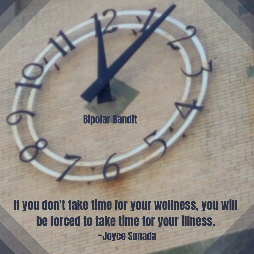 Bipolar_Bandit's tweet image. If you don&apos;t take time for your wellness, you will be forced to take time for your illness.

#mentalwellbeing #mentalwellness #mentalhealhmatters #mentalhealthwarrior #mentalhealthblogger #mentalhealth