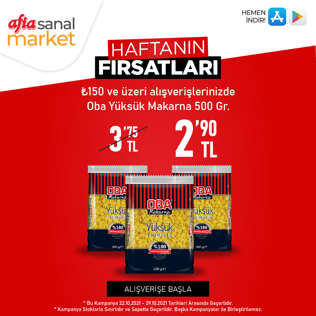 AfiaOlsun's tweet photo. 📣 HAFTANIN FIRSATLARI

✅ Ürünlerimiz Helâl Sertifikalıdır.
🛒 Alışveriş için https://t.co/UClZr4bq3E
📞 WhatsApp Destek 0850 302 65 55
📦 120 TL ve üzeri Ücretsiz Kargo

#afia #afiasanalmarket #afiagida #helalgida
#helaluretim #onlinealisveris #kampanya #helalafia https://t.co/FDpKQFeuUa