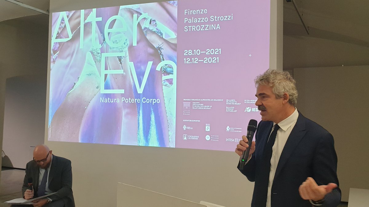 CamComFI's tweet photo. "Una mostra che valorizza artiste italiane rispetto a nomi di fama mondiale, basilare per aumentare la consapevolezza del nostro pensiero artistico. Fieri del lavoro di @Palazzostrozzi e @Arturogalansino” dice @LBassilichi in conferenza stampa #AlterEva aperta oggi alla Strozzina https://t.co/iGrzO6qchI