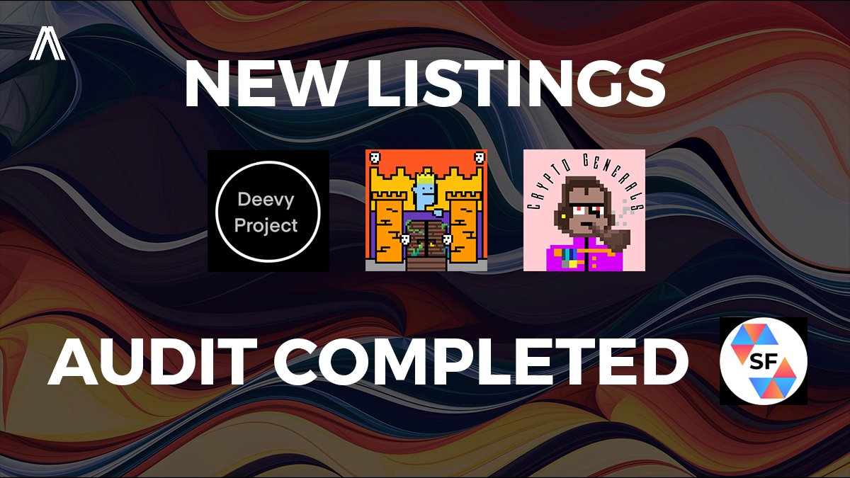 AgoramarketNFT's tweet image. Awesome News Agorians 🎉🎉

@DeevyProject &amp;amp; @castlesdao2 are now officialy listed on agoranft.io 💎

Our audit has also been successfuly completed by @SolidityFinance to ensure our users' security ✅

Let's start #ArbitrumSeason 🔥🔥