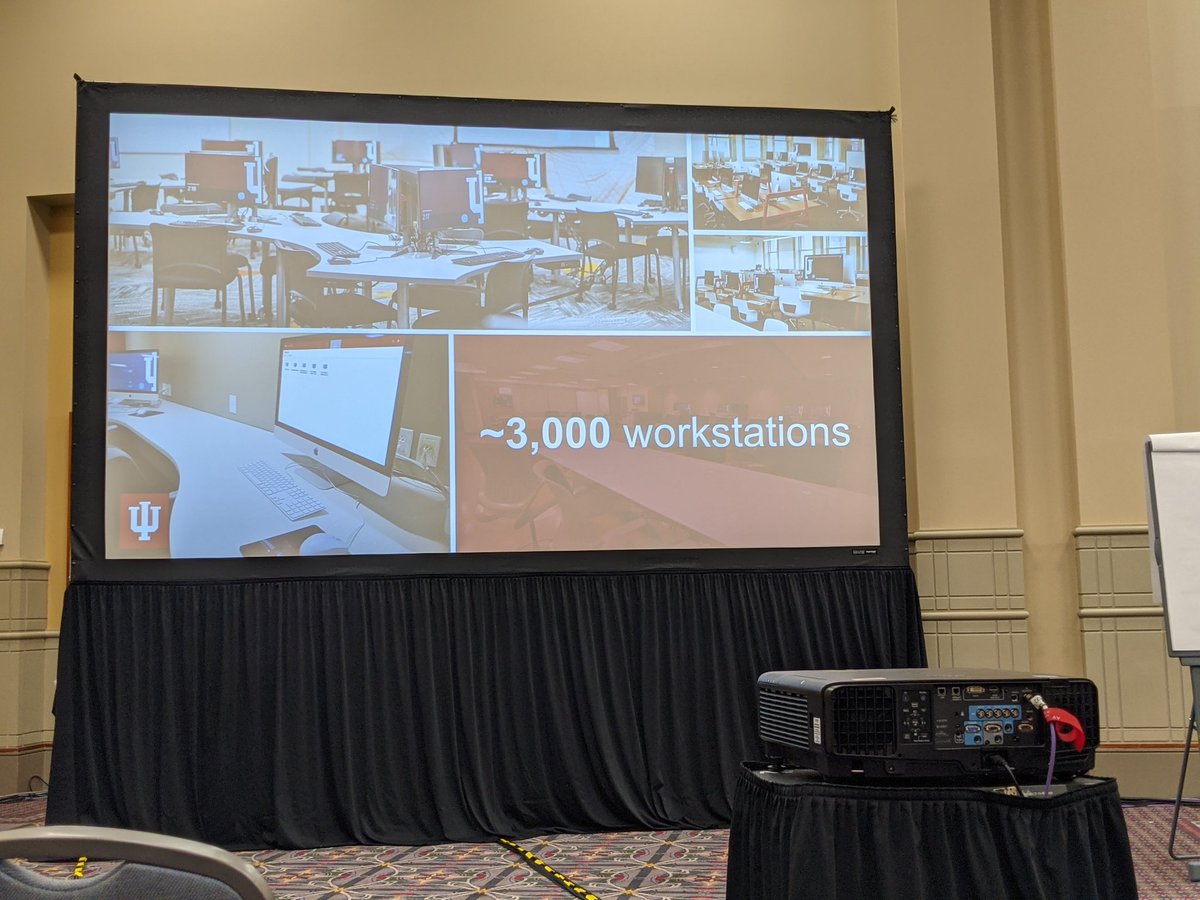 TekGuyAllen's tweet photo. Amazing story of innovation from @IndianaUniv with #Citrix here at #EDUCAUSE21. Apps and desktops delivered on-demand to 40,000+ students and faculty on any device! #VDI #DaaS #digitalworkspaces #remotepc #edu21 @educause https://t.co/Bapd7JCaX4