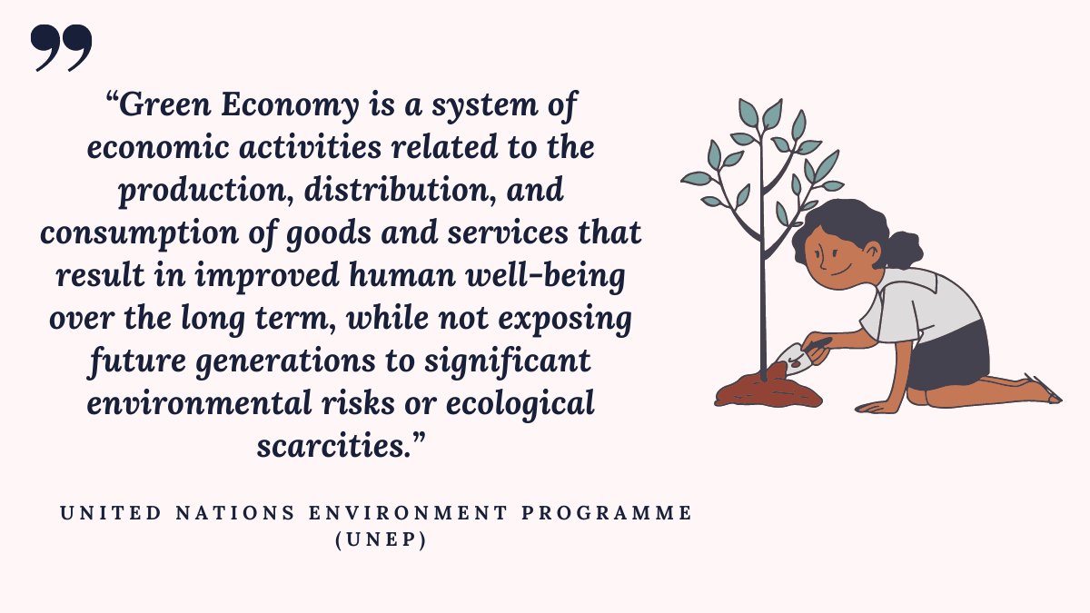 GreeneNotes's tweet image. To sustain, Green Economy is Crucial.
To survive, Green Economy is a Must.
To combat climate change, Green Economy is Necessary.
To achieve sustainability, Green Economy is Utmost.

#GreenEconomy #UNEP #Sustainability #SustainableBusinesses
