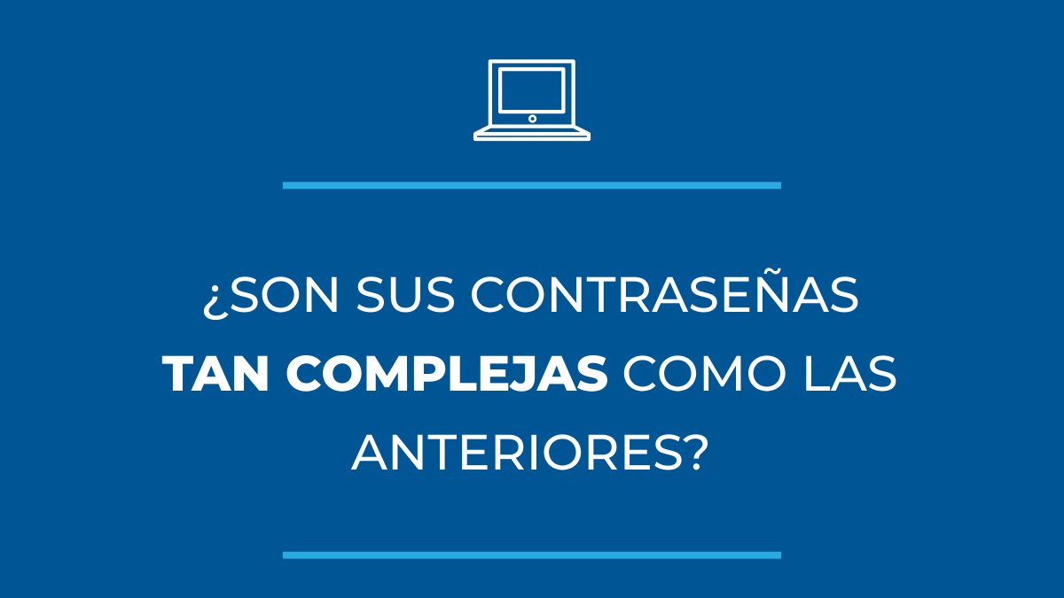 CAMTIC's tweet photo. Recuerde que una contraseña con pocos o nulos caracteres especiales se puede hackear en dos minutos. Durante esta semana, conozca la importancia de la definición de sus contraseñas por medio del Capítulo de Ciberseguridad.
#ciberseguridad #ticcostarica #camtic #tipciberseguridad https://t.co/P8asceDUL2