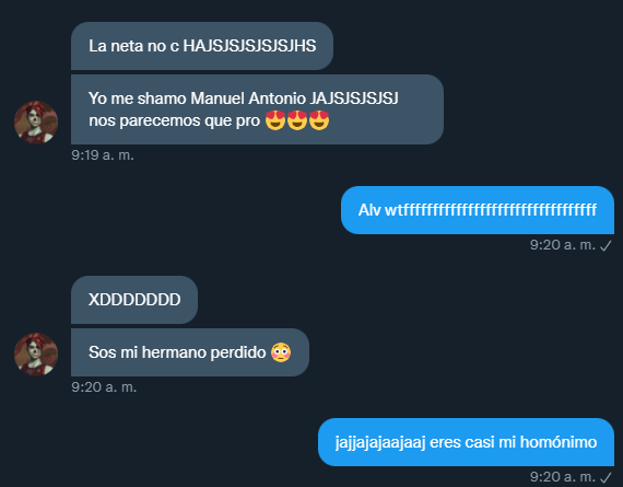 TonyZ_WRLD's tweet photo. Encontré a mi hermano perdido wtf 😳 @raolivam_WRLD  #Manuverse https://t.co/DNKsmaS03b