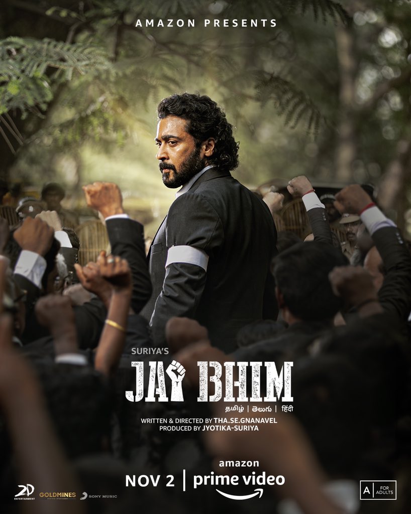 Arjunsocialist_'s tweet photo. • The full album of #JaiBhim is releasing tomorrow at 5 PM!

#JaiBhimOnPrime | Nov 2

@Suriya_offl | #EtharkkumThunindhavan | #VaadiVaasal https://t.co/ecbhAJkiQ6
