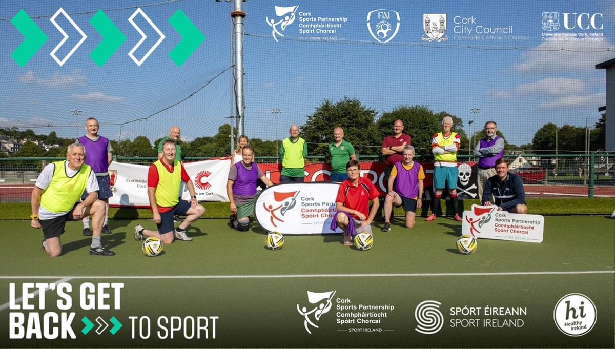 ⚽ Walking Football ⚽️

<a href="/CorkSports/">Cork Sports Partnership</a> <a href="/FAIreland/">FAIreland</a> <a href="/corkcitycouncil/">Cork City Council</a> <a href="/UCCSport/">UCC Sport</a> announce the popular programme will continue until Christmas

Enjoyable way to stay active, have fun &amp; enjoy the game 👟

📅 Every Friday
📍 Mardyke Sports Grounds
⏰ 5-6pm FREE

ℹ corksports.ie/walking-footba…