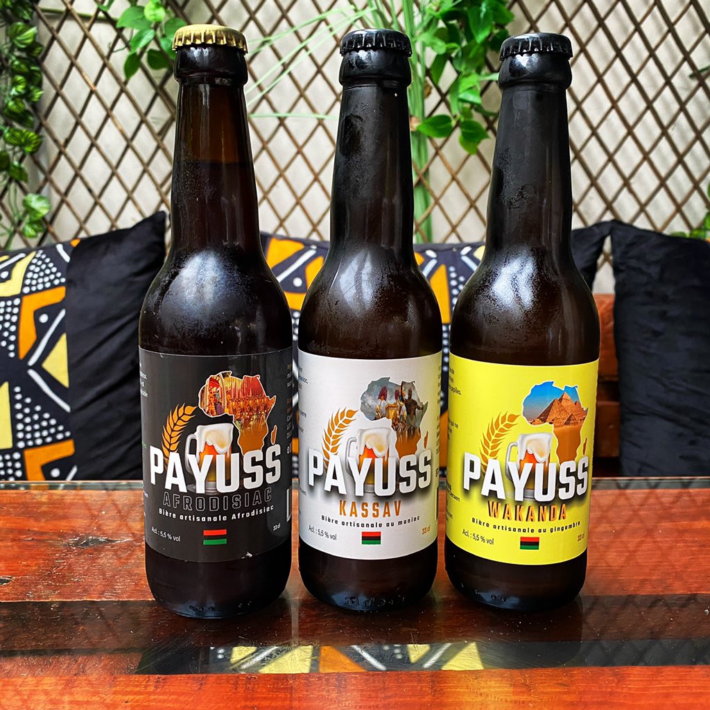 SavaneMousson's tweet photo. Nos bières de la marque Payuss, disponibles au restaurant 📍
Vous avez le choix sur plusieurs saveurs : manioc, gingembre, cacao… 🍻 https://t.co/XucX9u6hlR
