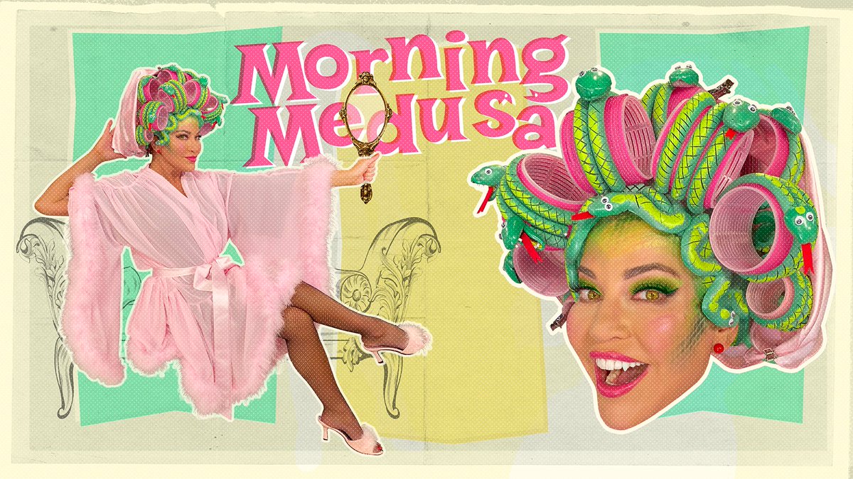 MorningExp's tweet photo. To get @RobinMeade's "Morning Medusa" look HLN Art Director @TheDallasHowell says: Use fishnet stockings to make scales! Layer different colors for surprising results. Keep to the temples and cheeks for a sssssubtle look or cover the whole face for something more ssssinster. https://t.co/WeJAzFXVi7