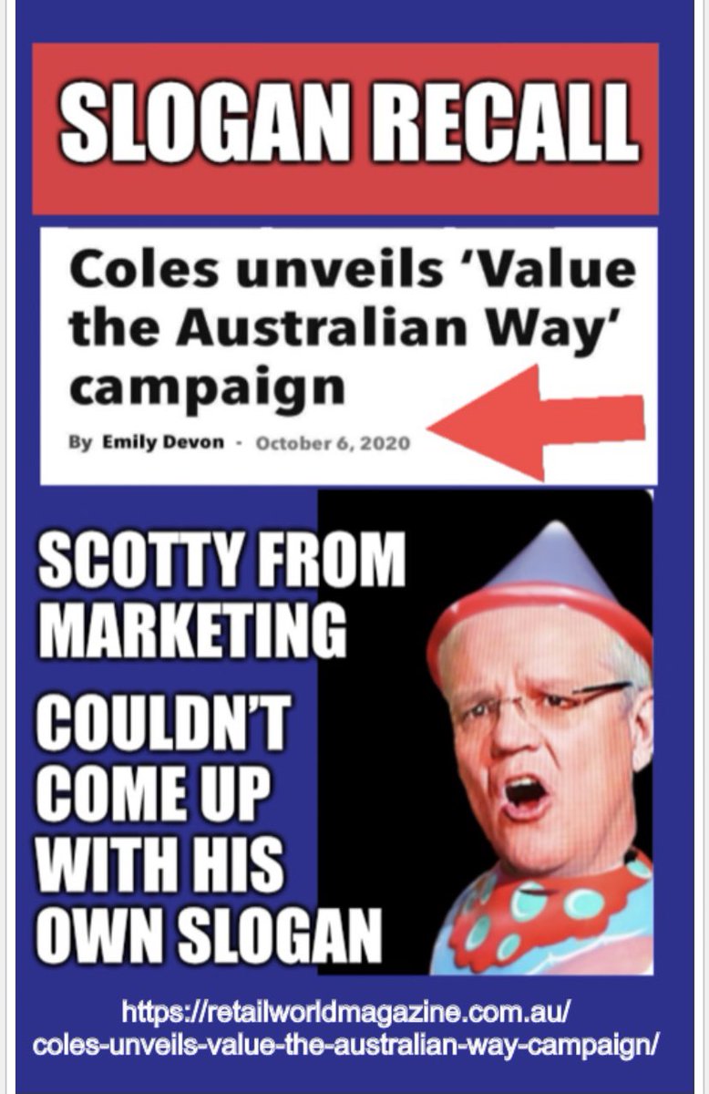 #Coles Value the Australian Way Campaign in 2020. Not an Original Idea in Morrison’s head

retailworldmagazine.com.au/coles-unveils-… #TheAustralianWay @Bowenchris