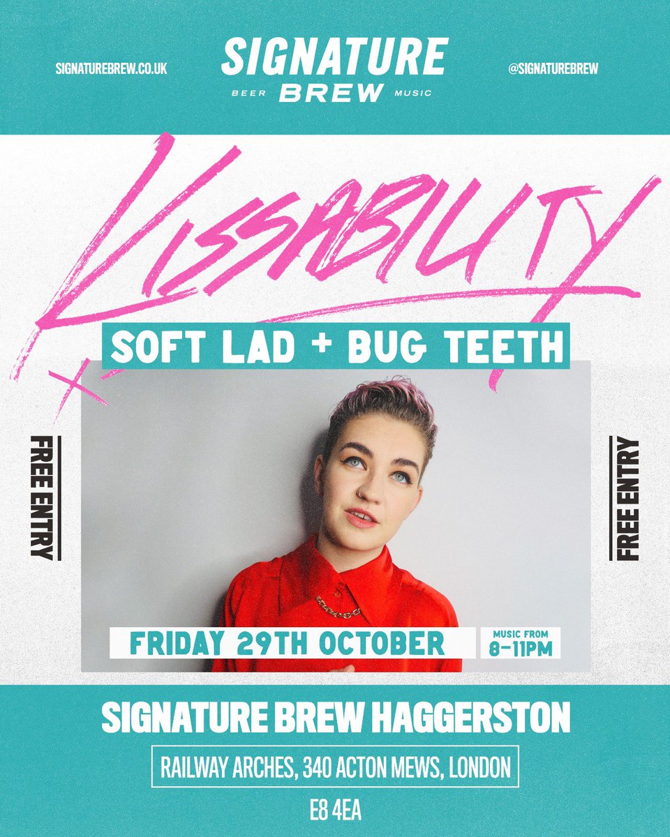 Tomorrow night! Great line up, nice beer, free entry. Come down to <a href="/SignatureBrewE8/">Signature Brew Haggerston</a> 🍻💃🏻❤️‍🔥