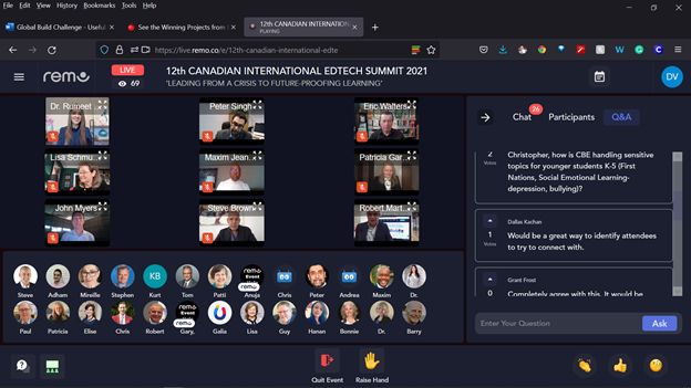 vendi55's tweet photo. Starting my morning listening to the 12th Canadian International #Edtech Leadership Summit #CDNEdTech21 @MindShareLearn panel talk. Very inspiring. 'Adversity creates diamonds or dust and we will see the diamonds come out and lead.' @NelsonSteveB https://t.co/qoujsfCf2v
