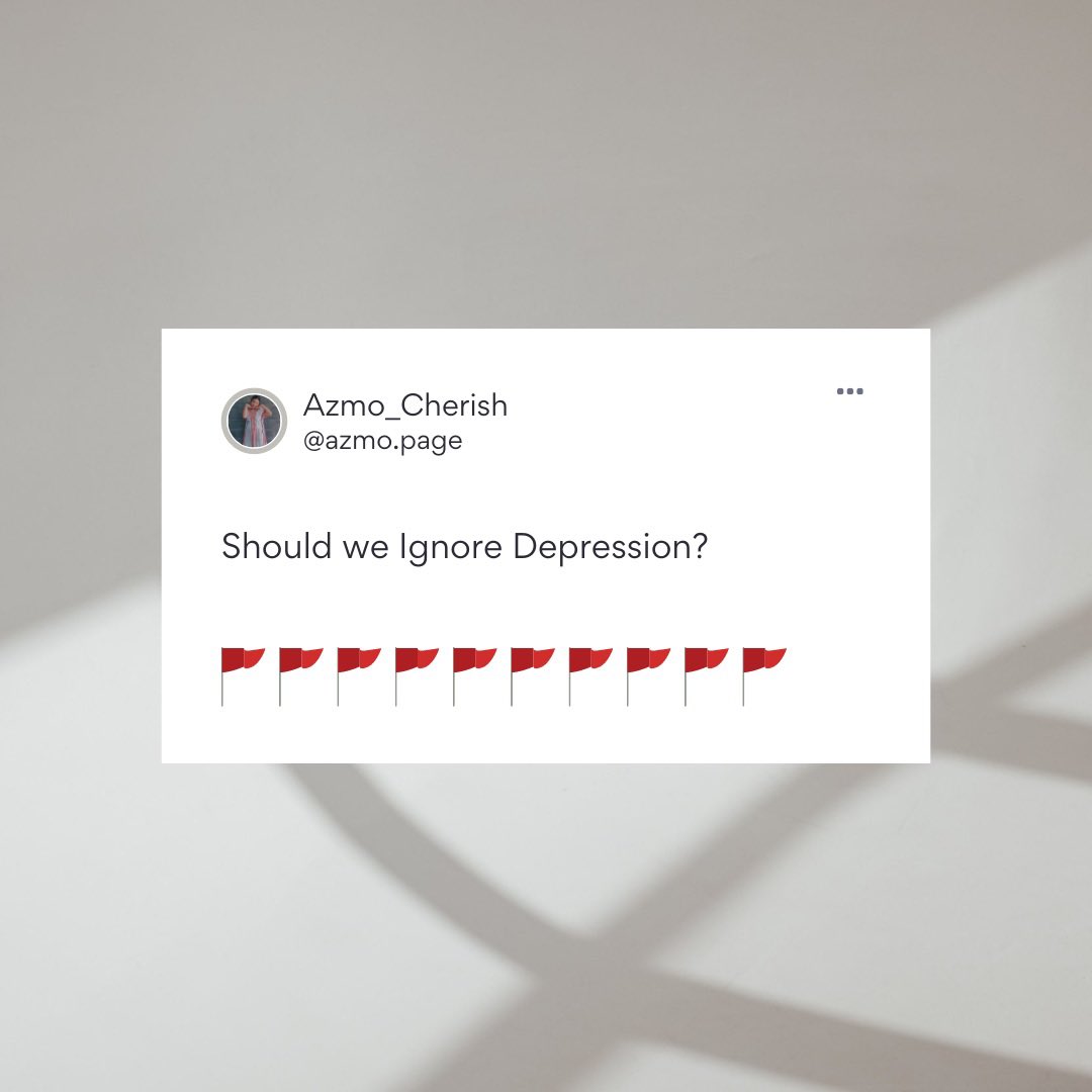 AzmoCherish's tweet photo. Should we ignore depression? What should we read when we feel down? Read more on https://t.co/QDpWOFRY55

#wecare #mentalhealth #depression #whatonyourmind https://t.co/zoVcCgqEXK