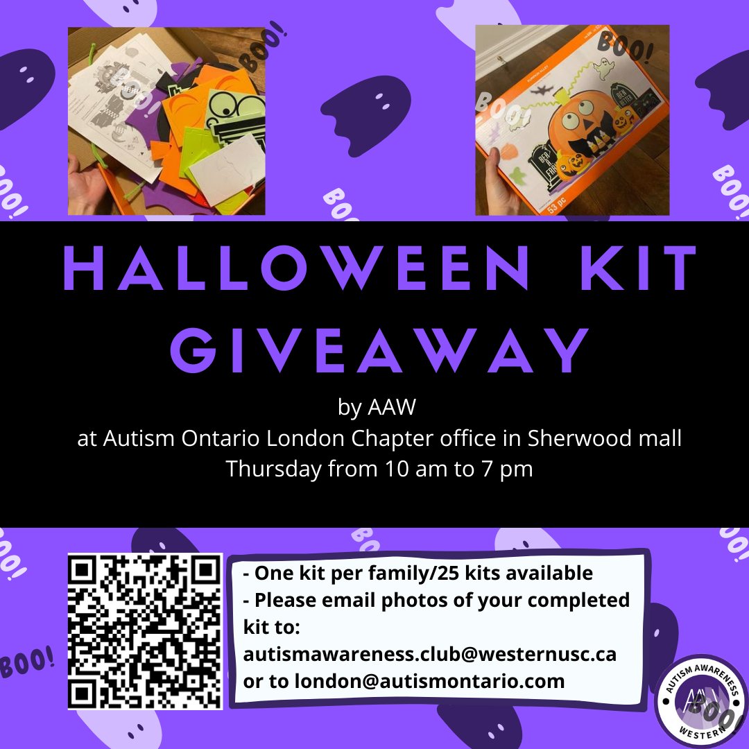 Halloween Craft Kits - Compliments of Autism Awareness Western - mailchi.mp/f8d62928a783/a…
