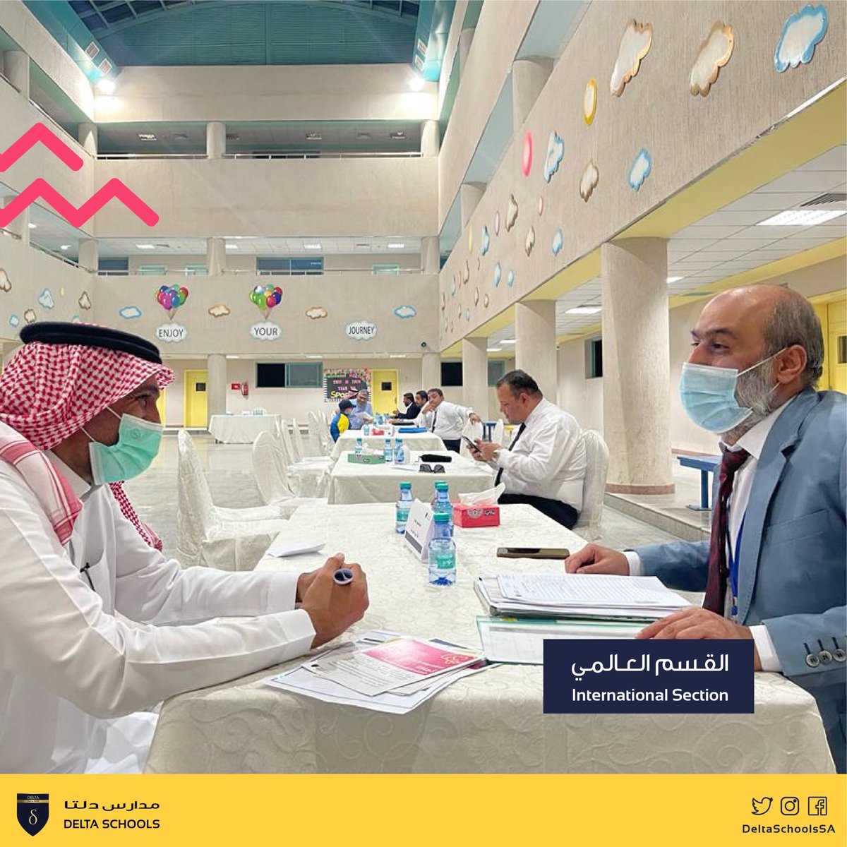 DeltaSchoolsSA's tweet photo. School hosted parent- teacher’s meeting to discuss students academic progress👨🏻🏫👩🏻🏫💛
#InternationalSection #DeltaSchool https://t.co/TDHmQdi9y7